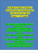 Test Bank For Hamric and Hanson’s Advanced Practice Nursing An Integrative Approach 6th Edition by Mary Fran Tracy, Eileen  |Complete Chapter 1 - 24 | 100 % Verified