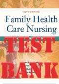TEST BANK for Family Health Care Nursing Theory, Practice, and Research 6th Edition by Joanna Kaakinen, Deborah Coehlo, Rose Steele & Robinson. ISBN-13 978-0803661660. (All Chapters 1-17).