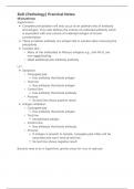 BoD (Biology of Disease, Pathology) Practical Notes