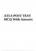 ATLS POST TEST MCQ With Answers