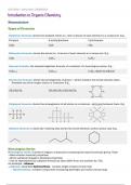 Summary notes for AQA A-Level Chemistry Unit 3.3.1 - Introduction to organic chemistry 