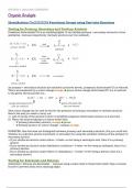 Summary notes for AQA A-Level Chemistry Unit 3.3.6 - Organic Analysis 