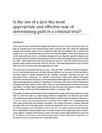 Determining guilt in a trial using jury - importance of jury