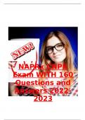 NAPRx CNPR Exam WITH 160 Questions and Answers 2022-2023