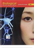 TEST BANK For Biological Psychology 13th Edition, James W. Kalat Chapters 1 - 14 Complete Guide.