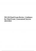 NR 226 Final Exam Review Questions and Answers 2023/2024 Graded A+