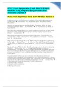 POST First Responder First Aid/CPR/AED: Module 1-6(Completed) Questions And Answers complete test
