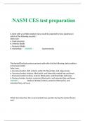 NASM CES test preparation 2023/2024