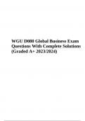 WGU D080 Final Exam Questions With Complete Solutions  2023/2024 Graded A+