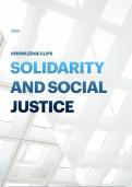 Knowledge clips aantekeningen Solidarity and Social Justice  Solidarity
