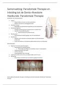 Samenvatting Parodontale Therapie