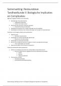 Samenvatting KB-werk Biologische Implicaties en Complicaties