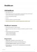 Britain Transformed A-Level History Summary Notes: Healthcare