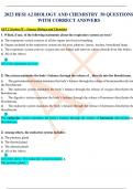2023 HESI A2 BIOLOGY AND CHEMISTRY 50 QUESTIONS  WITH CORRECT ANSWERS