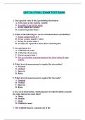 QNT 561 FINAL EXAM TEST BANK - OVER 300 POSSIBLE QUESTIONS
