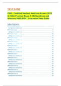 CMA - Certified Medical Assistant Exams (Latest 2024/2025 & (CMA Practice Exam 1-12) Questions and Answers /2025 | Guarantee Pass Guide