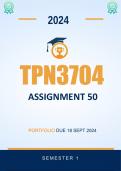 TPN3704 Assignment 50 Portfolio Due 18 Sept 2024