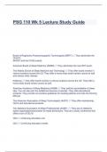 PSG 110 Wk 5 Lecture Study Guide.