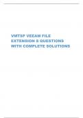VMTSP VEEAM FILE EXTENSION S QUESTIONS WITH COMPLETE SOLUTIONS
