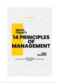 Henri Fayol's 14 principles of management fully detailed with MCQs and case studies