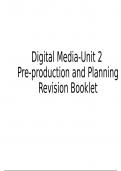 Cambridge Technicals Digital Media Unit 2 -Pre-production and Planning-Revision Booklet
