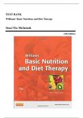 Test Bank - Williams Basic Nutrition and Diet Therapy, 14th Edition (Nix, 2013), Chapter 1-23 | All Chapters