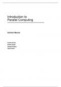 Introduction to Parallel Computing 2e Ananth Grama, George Karypis, Vipin Kumar, Anshul Gupta (Solution Manual)