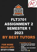 FLT3701 Assignment 2 2023 (ANSWERS),