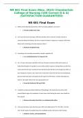NR 601 Final Exam (New, 2023) Chamberlain College of Nursing (100 Correct Q & A) (SATISFACTION GUARANTEED)
