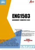 ENG1503 Assignment 1 (ANSWERS) Semester 2 2023 (646942) - DUE 15 August 2023