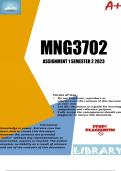 MNG3702 ASSIGNMENT 1 SEMESTER 2 2023