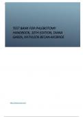 Test Bank for Phlebotomy Handbook, 10th Edition, Diana Garza, Kathleen Becan-McBride.