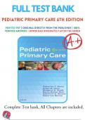 Test Banks For Pediatric Primary Care 6th Edition by Catherine E. Burns & Ardys M. Dunn & Margaret A. Brady & Nancy Barber Starr & Catherine G. Blosser, 9780323243384, , Chapter 1-43 Complete Guide 
