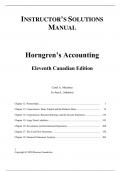 Solution Manual for Horngren's Accounting 1 Canadian Edition Volume 2 by Tracie Miller Nobles, Brenda Mattison