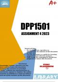 DPP1501 Assignment 4 2023 (ANSWERS)