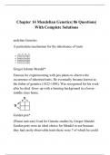  Chapter 14 Mendelian Genetics| 86 Questions| With Complete Solutions