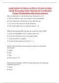 IAHCSMM CENTRAL SUPPLY STUDY GUIDE, Sterile Processing Study Material for Certification Exam |715 questions with correct answers