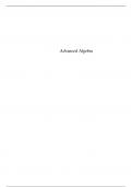 Advanced Algebra Autor Anthony W. Knapp