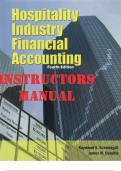 Hospitality Industry Financial Accounting 4th Edition with Answer Sheet (AHLEI) by Schmidgall, Raymond, Damitio & James. THE INSTRUCTOR MANUAL.