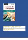 Phillips's Manual of I.V. Therapeutics Evidence-Based Practice for Infusion Therapy Eighth Edition by Lisa Gorski (Author) with complete solution