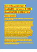 LML4806 Assignment 2 (ANSWERS) Semester 2 2023 - GUARANTEED DISTINCTION Good grades