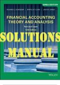 SOLUTIONS MANUAL for Financial Accounting Theory and Analysis: Text and Cases, 12th Edition by Richard Schroeder, Myrtle Clark and Jack Cathey. ISBN 9781119636731. (Complete 17 Chapters)