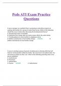 Peds ATI Exam Practice Questions