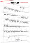 AQA A-Level Chemistry Handwritten Notes – Alkanes
