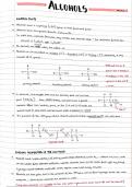 AQA A-Level Chemistry Handwritten Notes – Alcohols