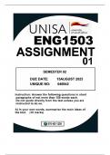 ENG1503 ASSIGNMENT01 SEMESTER02 DUE 15AUGUST2023