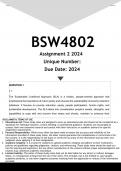 BSW4802 Assignment 2 (ANSWERS) 2023 - DISTINCTION GUARANTEE