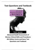 Advanced Health Assessment of Women Clinical Skills and Procedures 4th Edition Carcio and Secor Test Bank