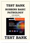 ROBBINS BASIC PATHOLOGY 10TH EDITION TEST BANK BY KUMAR, ABBAS, ASTER