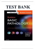 Robbins Basic Pathology 10th Edition Kymar Abbas Test Bank.